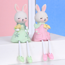 ins living room creative hanging feet dolls cute home small swing pieces Teen Room Arrangement Decorations