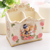 Versatile pen holder swing piece office Creative fashion cute student resin retro containing barrel birthday present