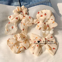 Japanese Butterfly Knot with Hair Rope Hair Girl Zana Hair Leather Gluten Large Intestine Hair Ring Mesh Red Back Brain Spoon Hair Clip Tide