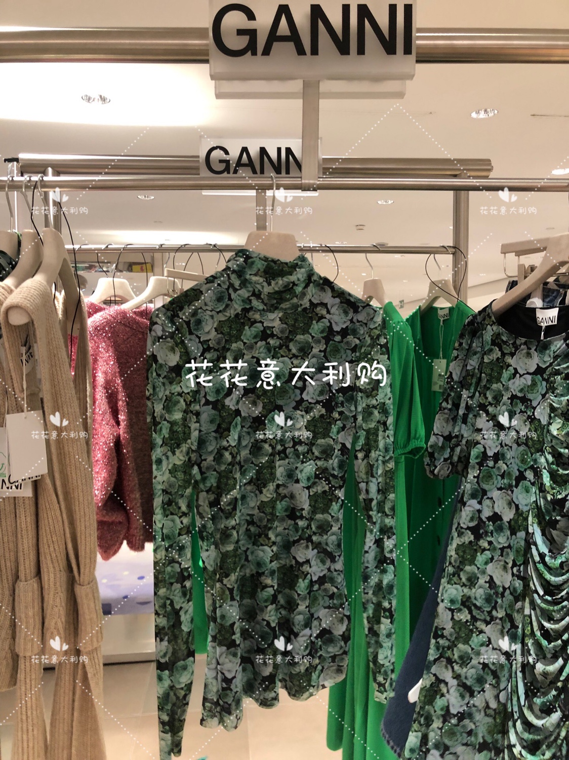 GANNI2021 new high collar lining