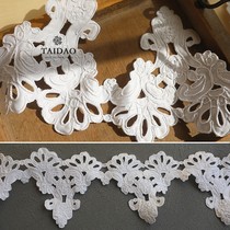 DIY handmade accessories hollow Carbone embroidery hard lace B15 decoration dress lace lace ivory white