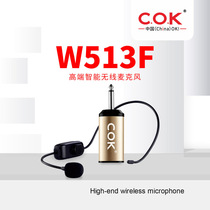 COK W513F Wireless Microphone Singing Live Outdoor Sound Card Stage Conference Teaching U Segment Microphone