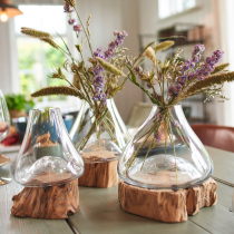 German original imported Leonardo lionato handmade wooden glass vase modern home creative vase