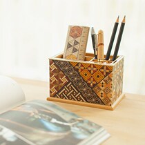 Japan Posting Wood Fine Work Hand Day Style Desktop Shelve Home Finishing Stationery Containing rack Teachers Day