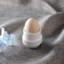 (2 Loaded) Ceramic Eggs Egg Topure White Egg Toegg Cups Creatively Contained Breakfast Egg Rack 