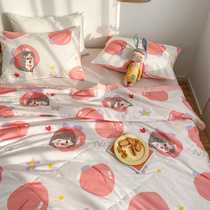 Pure cotton childrens 180*220 air conditioner quilt cotton cartoon thin quilt kindergarten baby baby cotton summer cool quilt