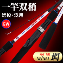 Guangwei Shuangshang Road Aaran just wins 2 1 M 2 4 M ML M adjusting straight handle gun handle carbon beak bass rod