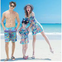 Parent-child swimsuit Female mother and daughter new parent-child swimsuit A family of three mother and daughter swimwear Medium and large childrens one-piece swimsuit