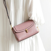 2022 Spring Summer New Bull Leather Fashion Korean version 100 hitch minimalist art comeback Ancient Tide Single Shoulder Diagonal Satchel Bag