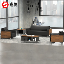 Sendi reception sofa Office negotiation sofa Coffee table combination Modern simple office meeting sofa