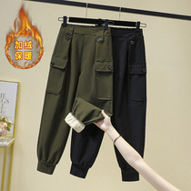 High waist plug trousers beam female in spring 2023 new fashion loose and thin - strength Harlen pants