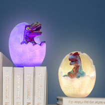 New creative products Cartoon charging desk lamp Touch-sensitive 3D dinosaur night light Cute vinyl pat light