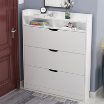 Ultra-thin shoe cabinet 17cm tipping shoe cabinet simple modern porch cabinet simple thin tipping cabinet door shoe cabinet small house type
