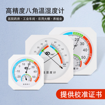 Temperature and humidity meter pharmacies special temperature humidity industry high precision home indoor reptile warehouse dry and wet thermometer