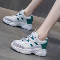 Daddy shoes womens shoes 2020 new spring wild casual shoes thick-soled inner high sports shoes ins trendy shoes X0227