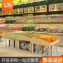 Erudite shelf fruit shelf island display shelf shop middle fruit promotion stacker fresh supermarket steel