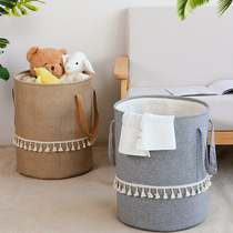 Fabric dirty clothes storage basket foldable large dirty clothes basket toy sundries storage basket household laundry basket