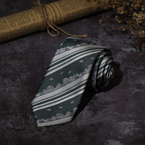 (Plowing) Mountain River Entrance Dream Green Original Day Students DK Uniform Shirt Male accessories JK tie women