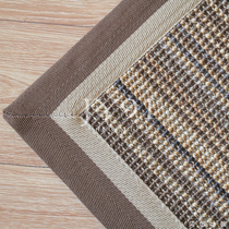 Long memory modern minimalist sword hemp rug linen Dining Room Tea Table Rectangular Ground Mat Bookcase Bedroom Bedside Blanket Customize