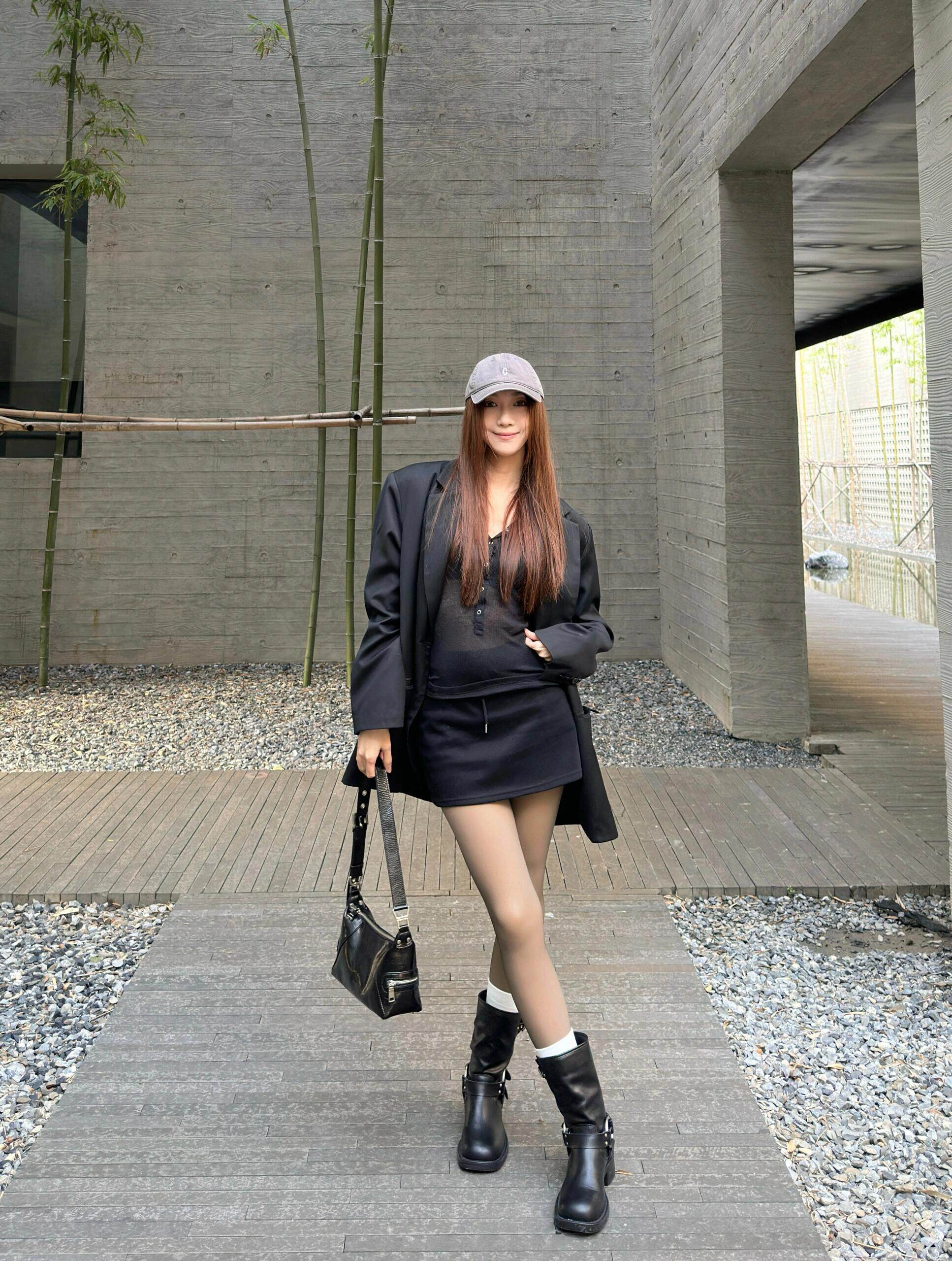 小野和子冬季黑丝光腿神器 加绒双层设计保暖不臃肿 替换装方便实用