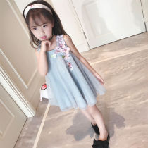 Girl dress summer 2021 New Korean version of Little Girl gauze dress female baby summer dress children princess skirt tide