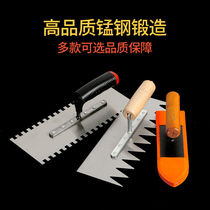 Trowel Trowel Trowel Knife Tile Work Tool Plastering Stainless Steel Clay Work Patch Tile Tool Serrated Scraper Decoration Paving Tile