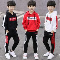 Set of big boys 5 Autumn 6 hooded sweater jacket 7 pants 8 sports 9 leisure 10 primary school students 12 years old 11