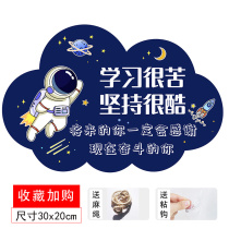 Childrens room inspirational slogans listed in the college entrance examination Student study room incentive listing Childrens room bedroom creative decoration cards