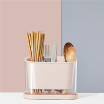 Chopstick tube Household chopstick holder Hanging plastic chopstick cage Multi-function storage rack Drain kitchen chopstick storage box