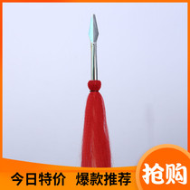 Red Tassel Martial Arts Gun Show Practice White Wax Rod Red Tassel Martial Arts Training Supplies Instruments Barking Gun Tai Chi Gun