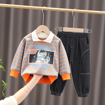 Boys autumn suit children new foreign-style clothes two-piece baby children 1-2-3 years old baby autumn clothes