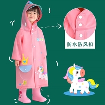 Children raincoat girls kindergarten children primary school children baby poncho thickened boy suit waterproof body
