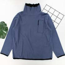 Youbuke 5015 ladies autumn and winter new double high collar casual velvet long sleeve base shirt warm one-piece top