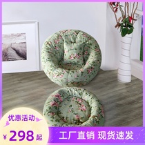Creative fashion pumpkin sofa single fabric casual pumpkin chair lazy sofa chair small apartment can be rotated and removed and washed