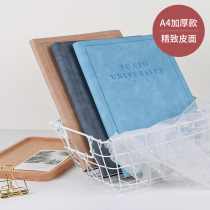 Notebook a4 hand account book grid grid book horizontal line East hipster ins simple College students large book thick thick postgraduate entrance examination business office notepad diary can be customized LOGO