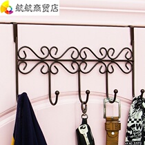 Single wooden door door frame entry door American gold hanging adhesive hook hanger simple wardrobe store door hook day