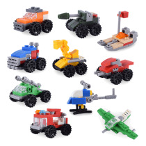 Compatible with Lego assembled small boxes of building blocks and inserted childrens animal small toys kindergarten boys and girls car model