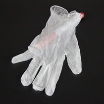 Double tattoo resistant thin section single disposable gloves Multi-purpose female rubber latex food v-check