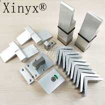 Bathroom partition accessories Hardware Mgm brushed color complete set with handle indicator lock hinge support foot