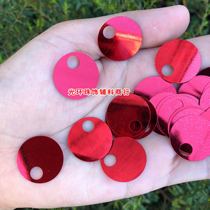 Crochet bag sequins Woven bag sequins 20mm large hole red beads Handmade material DIY sequins