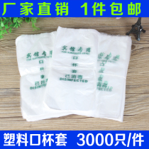 Dust cover special hotel tea cup set plastic disposable products have been disinfected Cup