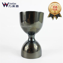 Advanced Indian Thickened Black Stainless Steel Calorie Cup Rose Gold Japan Style Wine-Ounces Cup