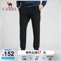 Camel outdoor fleece pants 2020 autumn and winter mens and womens sports casual pants plus velvet thickened cold-proof trousers cotton pants