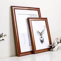 Pint sandalwood solid wood photo frame hanging wall size 20 inch photo frame decorated picture frame frame frame outer frame bedroom brown
