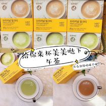 Korean straight hair no brand original matcha milk tea Low-calorie low-sugar instant summer and winter brewing drink
