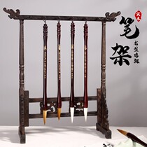 Brush holder ornaments new Chinese-style bracket shelf business pen mountain wooden pen holder calligraphy poet Wenchang decorative desktop