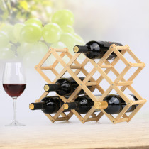 Stacked solid wood wine rack wooden red wine r rack living room wine rack Chinese decoration simple home wine