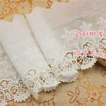 New hollow three-dimensional water-soluble cotton embroidery flower bud silk decorative lace with hem skirt accessories