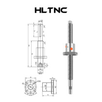 (HLTNC) Ball screw motor one-piece seat set Custom lifting slide Precision TBI screw pair nut