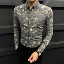 Rich Bird Summer High-end Men's Short Sleeve Shirt Gentleman Business Leisure Youth Korean Fashion Printed Shirt Tide